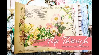 FLIP THROUGH | 'Nature' Vintage Wild Flowers Junk Journal | Custom Order