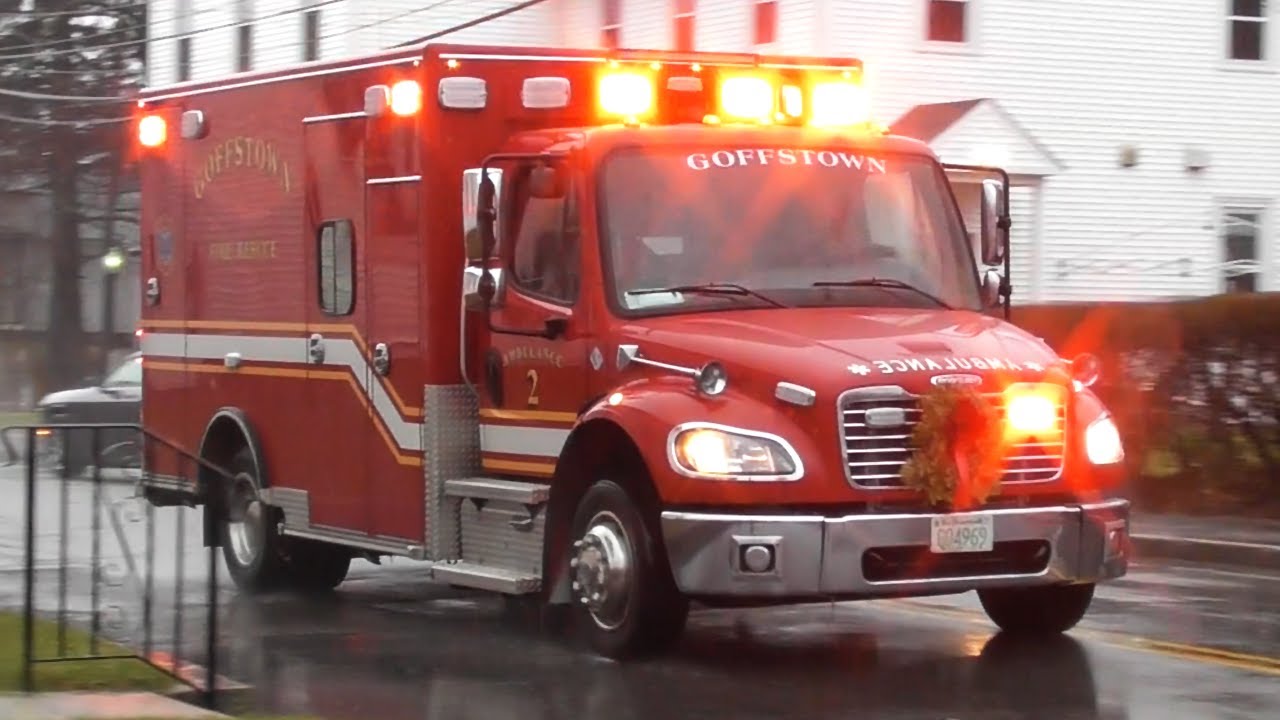 Goffstown, NH Fire Department Ambulance 2 Responding YouTube