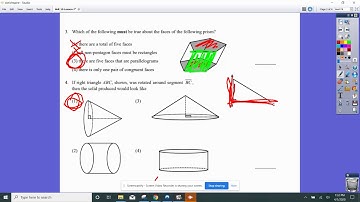 Geometry - Unit #10, Lesson #7 - Solids and Their Cross Sections