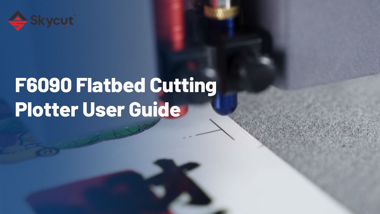 F6090 Flatbed Cutting Plotter User Guide - YouTube