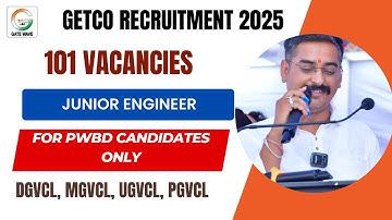 GETCO PWBD 2025 Vacancies | DGVCL UGVCL MGVCL PGVCL | Eligibilty | Exam Pattern | Amrit Sir