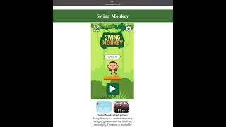 Swing Monkey level 2-25 screenshot 4