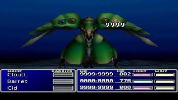 FFVII Emerald Weapon (No KOTR, Summons, Final Attack/Revive, Counter, Mime, Lucky 7s)