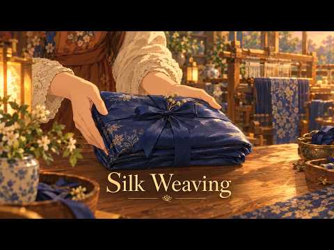 From Cocoon to Silk: Weaving in a Rustic Workshop | Ghibli ASMR