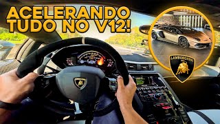 ACELERANDO TUDO NA LAMBORGHINI AVENTADOR SVJ ROADSTER * ESCAPE RETO DA SECRET WEAPON *