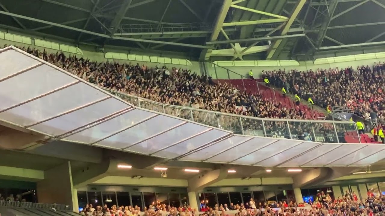 AJAX - NAPOLI (NAPOLI FANS VERY LOUD IN AWAY GAME IN JOHAN CRUIJFF ARENA)