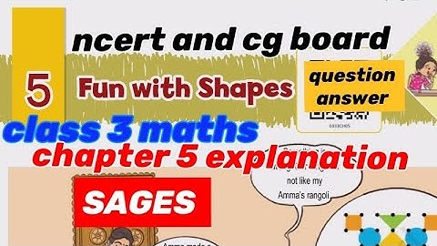Class 3 Maths Chapter 5 Fun with Shapes | KVS NCERT & CG Board New Syllabus 2025 full explanation