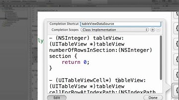 Xcode: Code Snippets