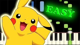 POKÉMON THEME SONG - Easy Piano Tutorial