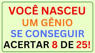 VOCÊ NASCEU UM GÊNIO SE CONSEGUIR ACERTAR 8 DE 25! 🧠🔥🏆✨ screenshot 4