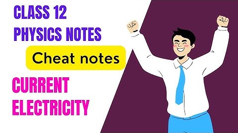 Class 12 physics notes 📔 | Current electricity 🔌 | Revision video | cheat notes | Krishna Prajapati