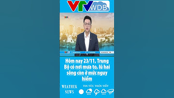 Hôm nay 23/11, Trung Bộ có nơi mưa to, lũ hai sông còn ở mức nguy hiểm | VTVWDB