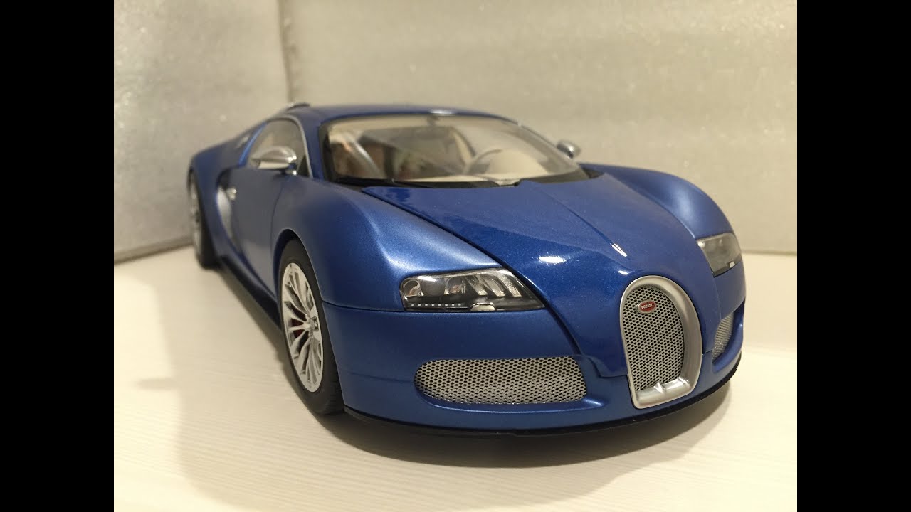 1/18 Autoart Bugatti Veyron Bleu Centenaire - YouTube