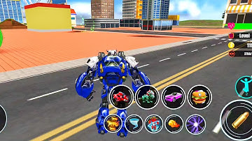 Flying Tiger Robot Car Games - Android Gameplay