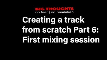 Creating a song from scratch Part 6 - First mixing session (how to process your vocals)