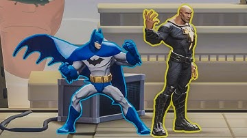 The Man in Black (Black Adam) and Batman Unique Interactions - MultiVersus HD