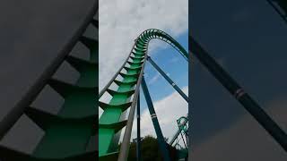 Do you dare challenge the Kraken? Front Row POV #shorts #seaworld #rollercoaster