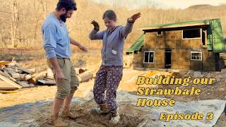 It's Finally Time to Plaster our Strawbale House! (Ep. 3)