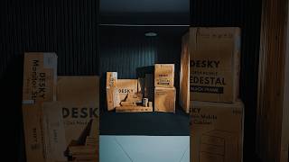 The Easiest Desk Assembly I've Ever Done #desky #diy #officetour