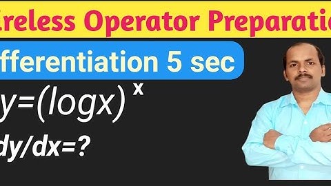 Wireless Operator Mains Preparation || WBP Wireless Operator || Differentiation Short Tricks Maths.