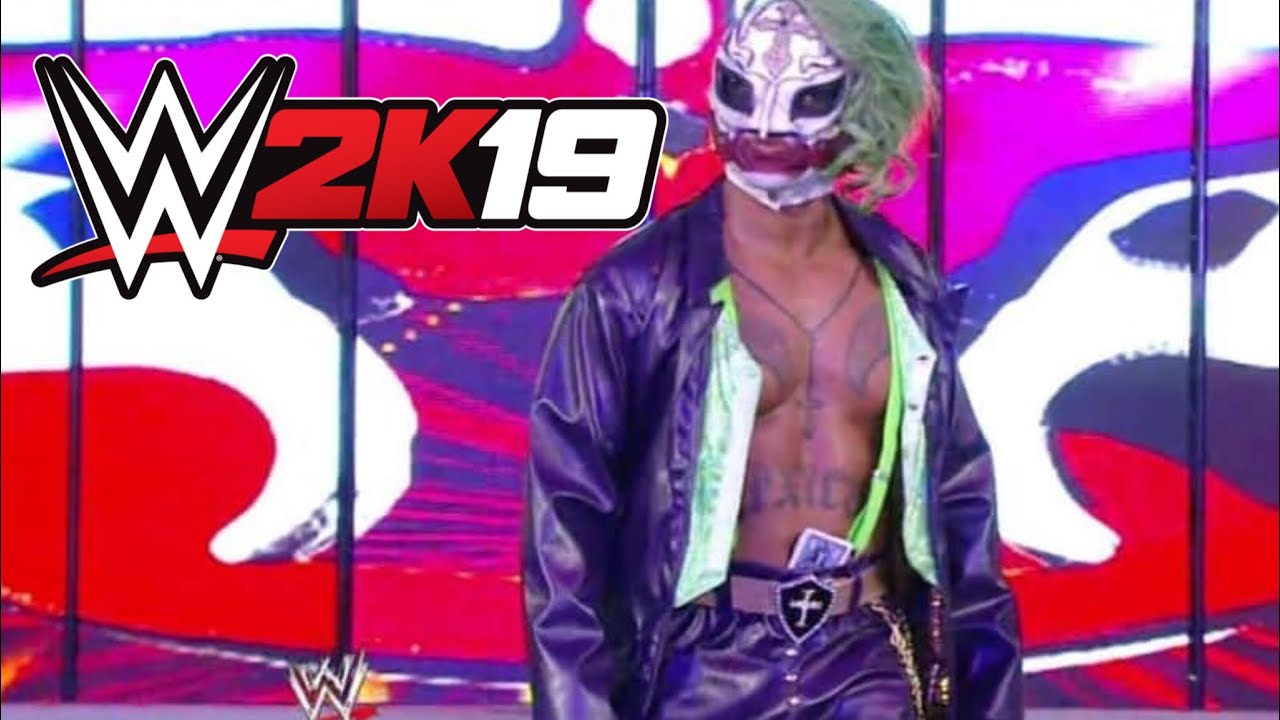 Badass Rey Mysterio The Joker Attire (WWE2K19)