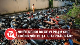 Nhiều người thà bỏ xe vi phạm chứ không chịu nộp phạt: Giải pháp nào