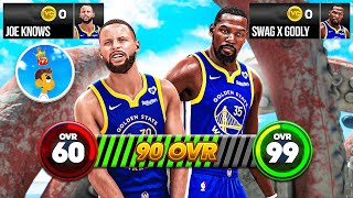 DAY 17! DUO SERIES W/ JOE KNOWS! 60 TO 99 STEPHEN CURRY & KEVIN DURANT NO MONEY SPENT!