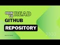 how to read github repository