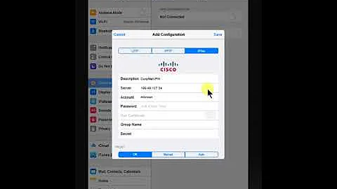 Configure a VPN Connection on iPad