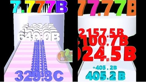 Super Satisfying Math Gameplay - Number Merge Run Vs Number Shooting Run