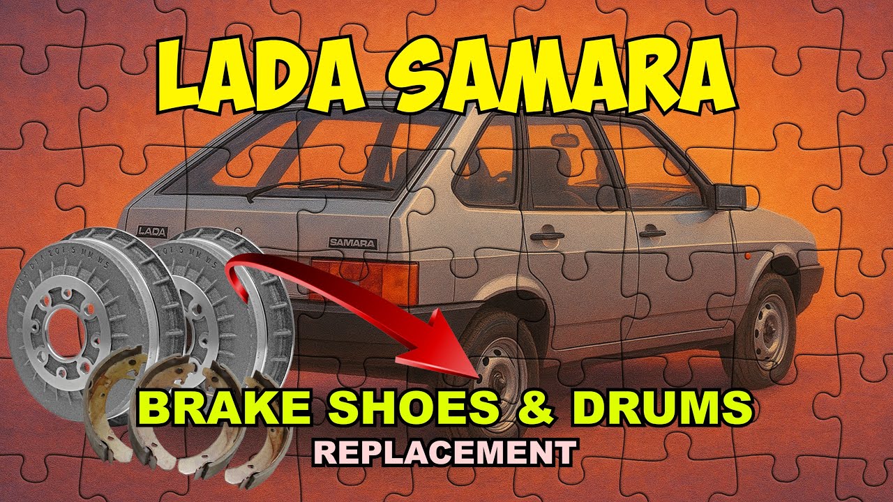 Лада Самара - Замена тормозных колодок и барабанов