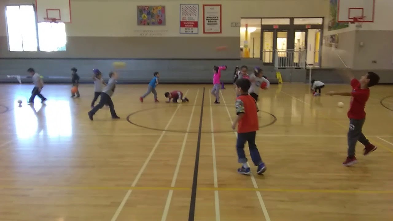 Dodge ball with bowling pins YouTube