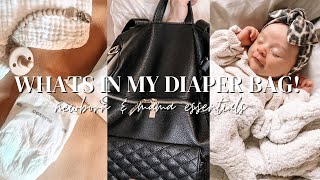 Whats in my diaper bag for a newborn