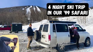Camping in Ski Resort Parking Lots...and lots of hot dogs