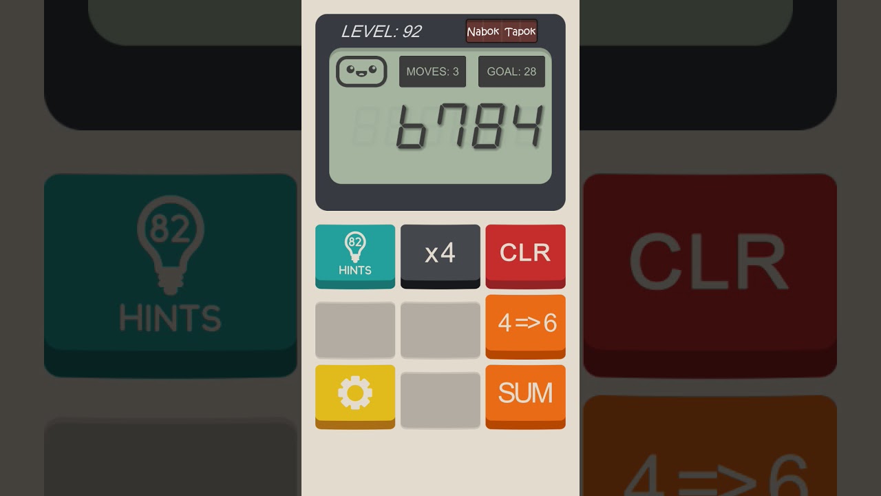 92 уровень - Калькулятор: Игра прохождение