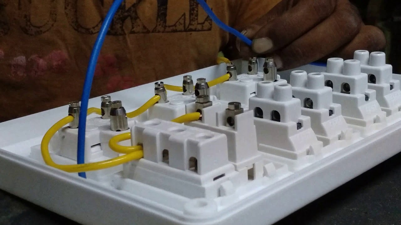 How to connection electronic switch board YouTube