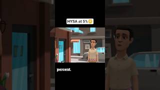 HYSA paying 4%? David is shocked😂 #shorts