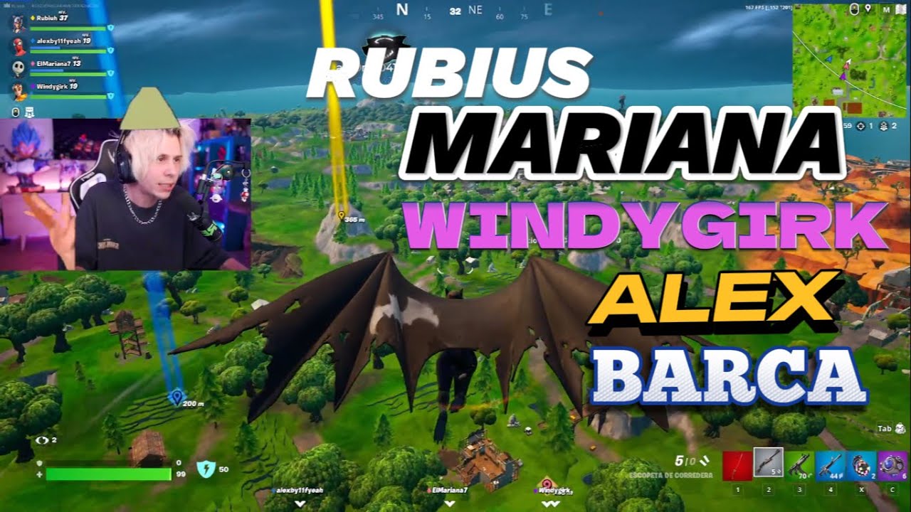 Las PARTIDAS de RUBIUS y su SQUAD en el TORNEO de 100 YOUTUBERS 🥸 ...