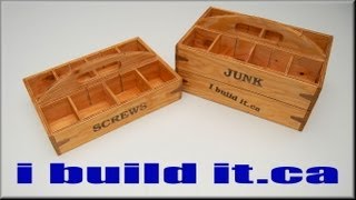 Making stackable trays for small parts, screws, etc. In this video, I show how to make the trays complete. Project details with free 