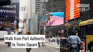 Commuting on NJ Transit into NYC | Port Authority to Times Square in Real Time