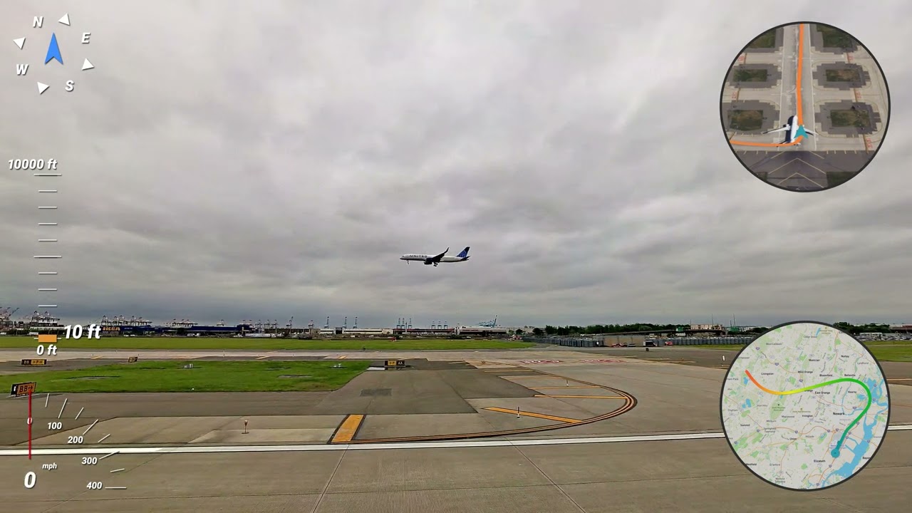 EWR (Newark NJ) Takeoff with Telemetry (16-May-24) United Airlines 2403