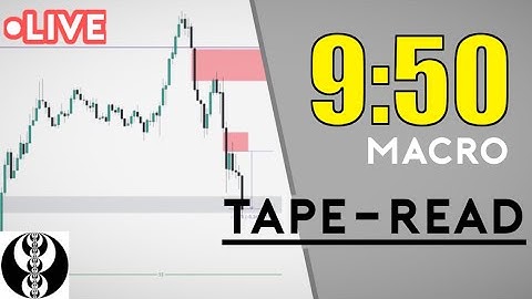 LIVE 9:50 Macro Prediction | ICT Tape-Read