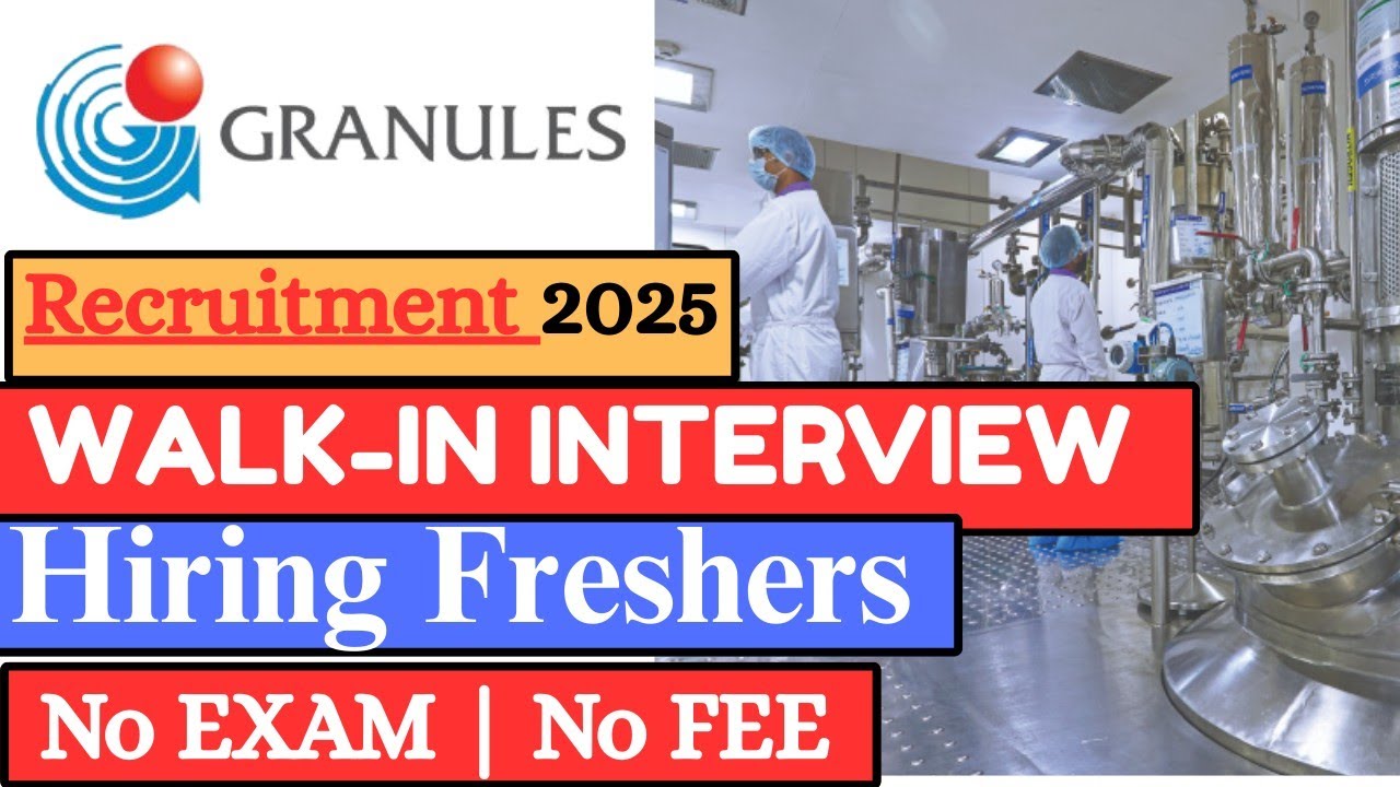 Granules Pharma Recruitment 2026 | Granules Pharma Job Vacancy 2026 | Pharma Job Vacancy 2026 