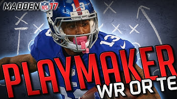 Madden 17 How to Playmaker a WR , TE , or RB