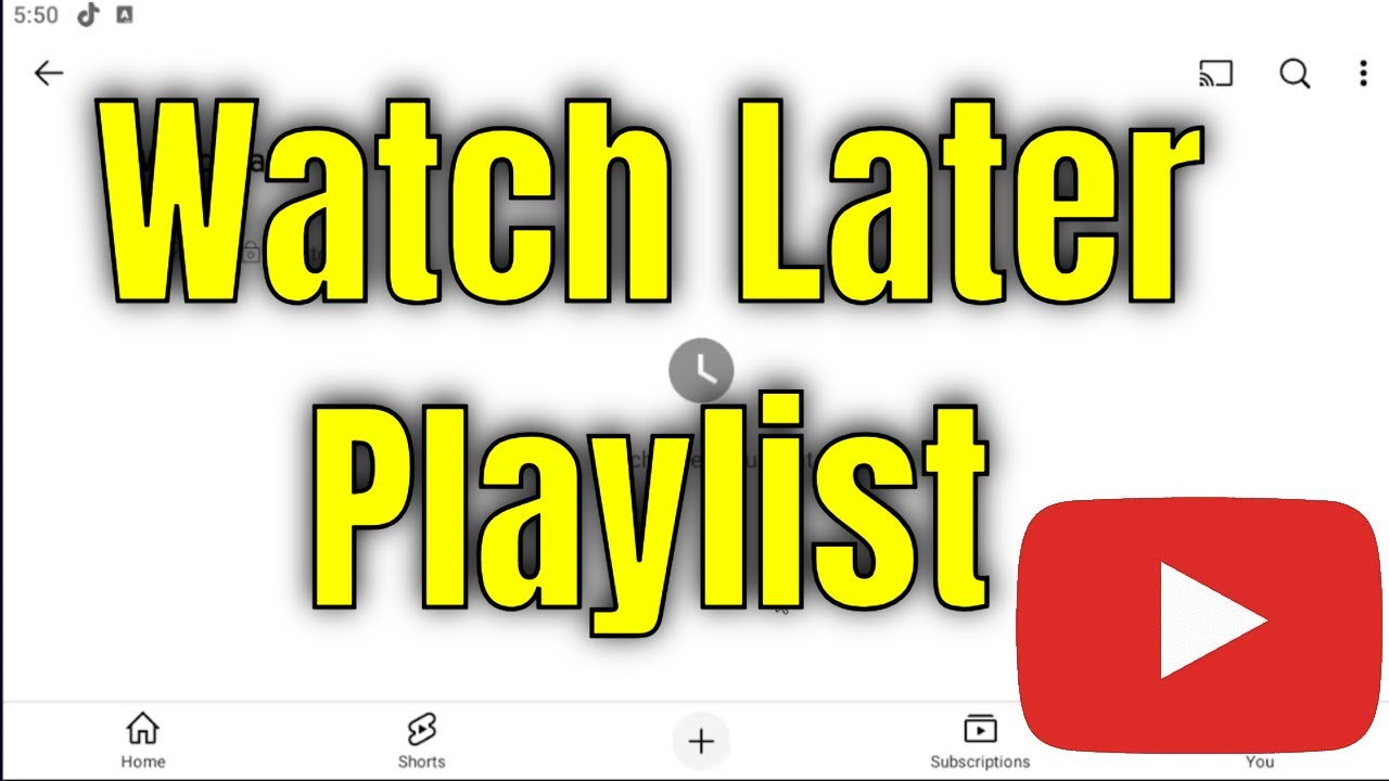 MDTechVideos - How To Find Your Watch Later Playlist On YouTube App 2026