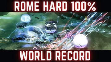 C&C3 Tiberium Wars Rome [Hard, 100%] Former WORLD RECORD - NO FIREHAWKS!