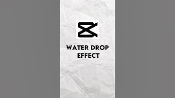 How To Add Water Drop Diffusion Effect In Capcut||#bharateditz #shorts