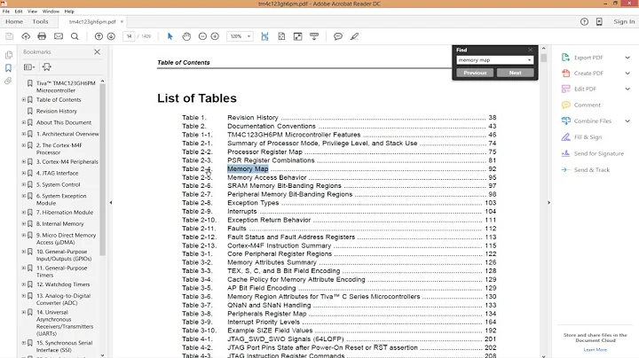 ARM Cortex-M Memory Map