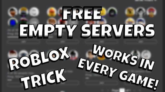 How To Join Empty Servers On Roblox For Free! 