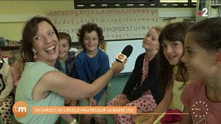 Rentrée scolaire : classe unique à Hautecour (Savoie) / Télématin Fenêtre sur les régions France 2